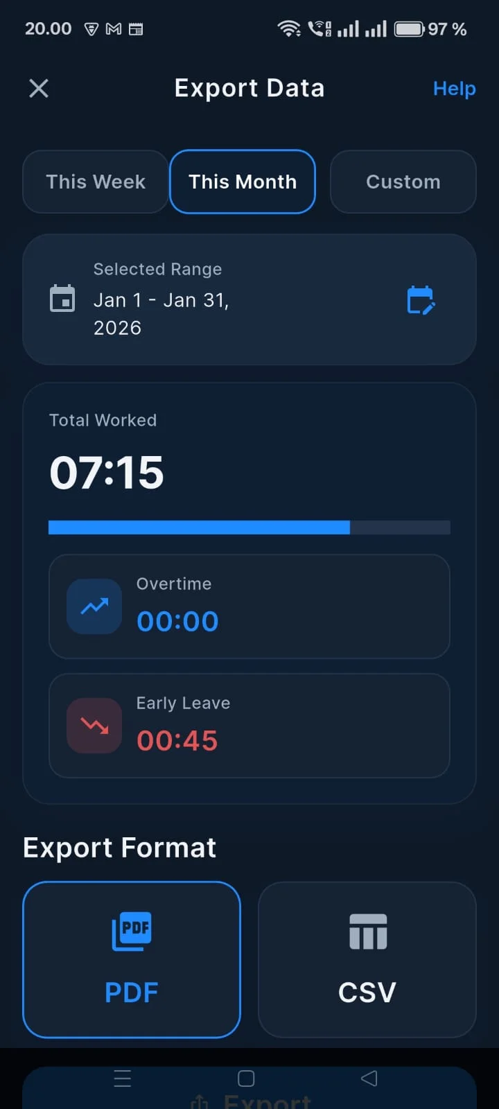 Day Quota app screen 5 from its Google Play listing